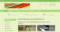 Desktop Screenshot of profi-werbefolien.de