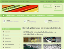 Tablet Screenshot of profi-werbefolien.de